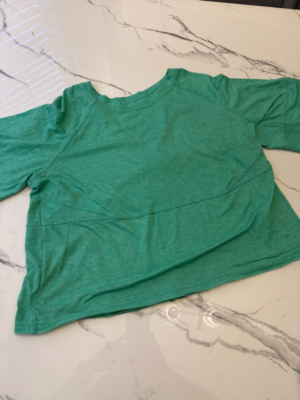 Women's Green Raglan Top